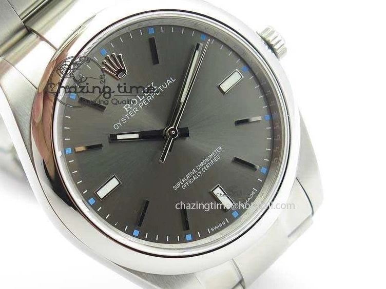 1219 Premium Oyster Perpetual 39mm 114300 JF 1:1 Best Edition Gray Dial On SS Bracelet SA 3795